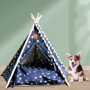 Relipet RL-PD130 motif solide <span class=keywords><strong>tipi</strong></span> pour animaux <span class=keywords><strong>de</strong></span> compagnie tentes indiennes inspiré bois <span class=keywords><strong>toile</strong></span> tente meubles pliable chat <span class=keywords><strong>lit</strong></span> - Product Image 4