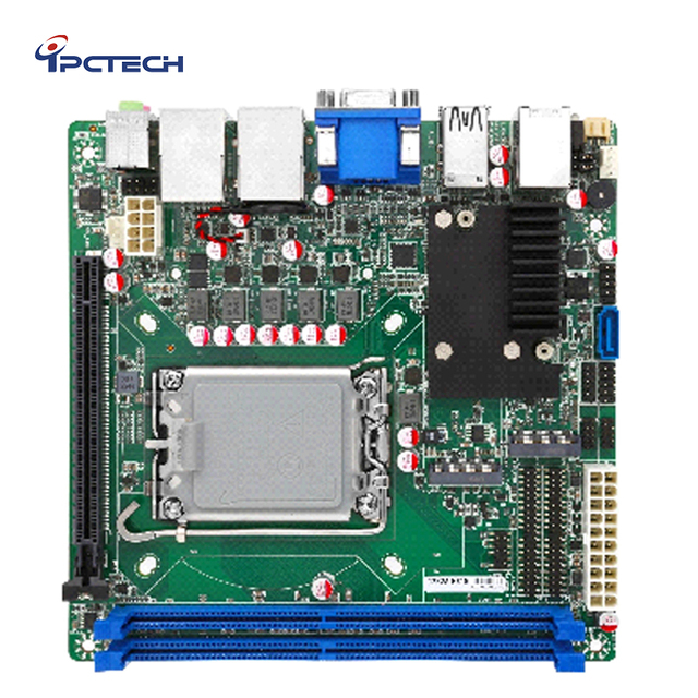 Mini ITX Motherboard 12th to 14th Generation H610 Mini Computer Motherboard with Dual LAN DDR4 32GB Industrial Motherboard