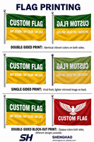 Drapeau personnalisé 3x5 pieds, imprimé recto-verso avec votre logo, drapeau publicitaire promotionnel en polyester pour extérieur, personnalisé