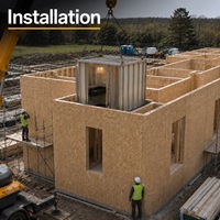 Ensemble de cabine de douche modulaire préfabriquée de luxe tout-en-un de haute qualité à prix abordable pour caravane, unité de salle de bain complète préfabriquée