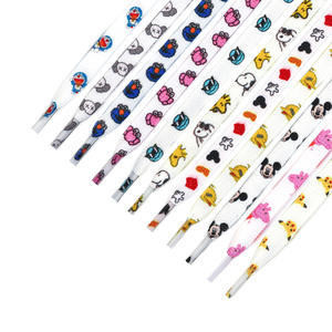 Cordones de Zapatos Personalizados con Estampado de Dibujos Animados, Cordones Planos de Colores a la Moda, Cordones para Zapatos Deportivos - Product Image 2