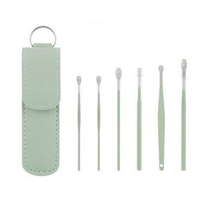Juego de 6 piezas para limpieza de oídos: Limpiador de cera, cuchara para oídos, cureta y limpiador en espiral para una fácil eliminación de la cera. - Product Image 5