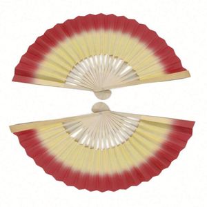 Customizable 21cm Natural Bamboo Folding Paper Fan with Painted Flower Style Business <b>Gift</b> Bamboo Crafts - Product Image 5