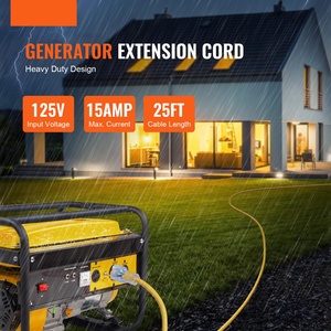3-Prong 12AWG Heavy Duty SJTW Power <strong>Cord</strong> With Flexible All-Weather Resistant Wire And Lighted End Heavy Duty <strong>Extension</strong> <strong>Cord</strong> - Product Image 2