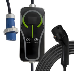 Station de recharge pour véhicule électrique domestique 7 kW, AC rapide, Type 2, 32 A, 200-220 V, IP54, portable, nouvelle, garantie 3 ans, contrôle par application, cordon de 5 m - Product Image 1