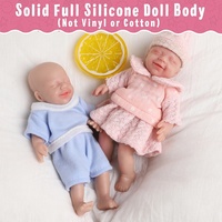 6,69 Zoll Mini Reborn Baby puppen Sweet Girl Voll silikon körper Bestes Geschenk für Kinder