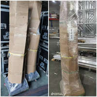 Soporte de elevación manual para exteriores de 6M con puntal vertical y estabilizadores para altavoces Line Array