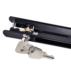 Serrures pour fenêtres d'évacuation en cas d'incendie Serrure à glissière mate Pochette debout en plastique avec fenêtre Serrure de fenêtre en aluminium avec clé - Product Image 3