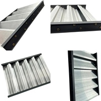 Grille d'aération en alliage d'aluminium résistante aux intempéries pour montage mural extérieur HVAC, persienne étanche aux intempéries