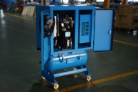 Compresseur d'air à vis intégré tout-en-un FGMI 5,5 kW 7,5 CV 8 bars monophasé 220 V 50 Hz, moteur, refroidissement par air, portable, silencieux