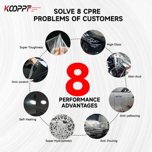 Película de Protección de Pintura TPU KOOPPF, <span class=keywords><strong>Serie</strong></span> de Color Gris Cambiante, 8MIL, Fabricación OEM/ODM, Autoregenerable, Antiarañazos para Carrocería - Product Image 5