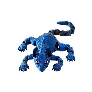 Juguete de Modelo Animal Impreso en 3D, Gato Realista Articulado, Gato Sphynx, Gato Siamés, Adorno de PVC, Mini Manualidad, Decoración Moderna para Niños y Adultos - Product Image 1