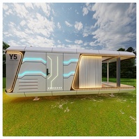 Maison conteneur capsule extensible pour l'extérieur Maison capsule modulaire moderne Maison préfabriquée mobile de luxe