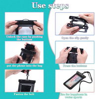 Housse de Protection Étanche Universelle et Tactile en PVC Transparent pour Téléphone Portable Compatible Tous Modèles