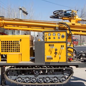 Foreuse à chenilles diesel pour forage de roches, pompe moteur, diamètre de forage 100-500 mm, profondeur max. 200 m pour applications de puits d'eau - Product Image 6