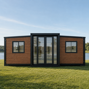 Casa Contenedor Modular Moderna de 20 Pies, Cabaña Prefabricada Impermeable, Expandible, Estructura Resistente, Diseño de Villa, Forma Rectangular - Product Image 1
