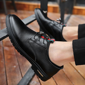 Formale uomini piatto tomaia in pelle antiscivolo in gomma non macinare piedi degli uomini delle donne del cuoio genuino ufficio classica scarpe mans vestito casuale - Product Image 6