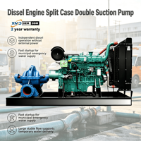 Pompa Air Sentrifugal Hisap Ganda Horizontal Kapasitas Besar Satu Tahap Berbahan Bakar Diesel untuk Irigasi Lahan Pertanian