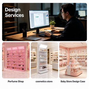 Étagère de présentation Love Shack Fancy pour magasin de détail, distributeur de parfums arabes et présentoir de cosmétiques - Product Image 5