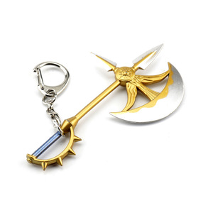 Porte-clés en alliage de zinc avec pendentif des sept péchés capitaux, cadeau créatif, bijoux, porte-clés - Product Image 6