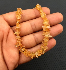 16"Long Natural Citrine Gemstone Smooth Uncut Chips Beads for Jewelry Making Yellow 2020 Popular Natural DIY <b>Bracelet</b> Necklace - Product Image 2