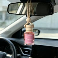 Diffuseur de parfum pour voiture en verre à suspendre, pendentif pour rétroviseur, désodorisant multi-parfums, ornement de parfum d'intérieur automobile