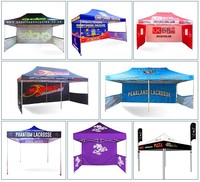Tente de salon professionnelle en PVC personnalisée 10x10, impression personnalisée, logo personnalisé, publicité, chapiteau pour événements, drapeaux promotionnels, bannières