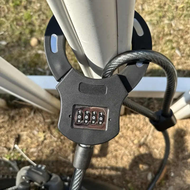 2024オートバイ手錠チェーンロック3キーを使用ダブルロックケーブルロック
