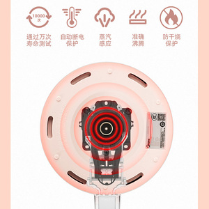 Bouilloire électrique Midea 1500W en acier inoxydable 304 à double paroi anti-brûlure pour le thé et l'eau bouillante - Product Image 5