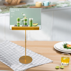 양면 테이블 광고 높이 조절 22~80cm 광고 포스터 프레임 행거 디스플레이 메탈 스탠드 - Product Image 5