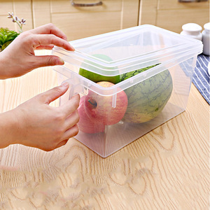 Boîtes et bacs de rangement en plastique carré à rectangle pour réfrigérateur Boîte de rangement carrée pour réfrigérateur - Product Image 5