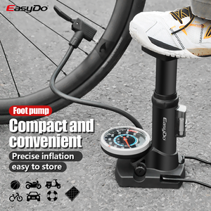 <span class=keywords><strong>Pompe</strong></span> à <span class=keywords><strong>pied</strong></span> EasyDo pour vélo avec manomètre, gonfleur portable, <span class=keywords><strong>pompe</strong></span> à <span class=keywords><strong>pied</strong></span> pour pneus de <span class=keywords><strong>voiture</strong></span>, moto, ballon - Product Image 6