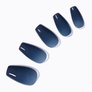 Dessing Diva Coffin Clear Navy Uñas artificiales - Product Image 1