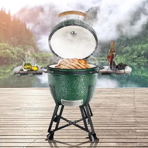 SEB KAMADO/23.5 inch green color large size outdoor garden BBQ backing searing smoker bbq rotisserie Restaurants made in China