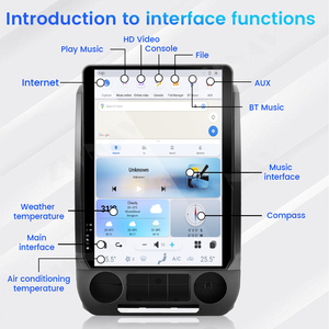 Zwnav 14.4 Inch Carplay Đối Với Ford F150 2015 2021 Xe Đài Phát Thanh <span class=keywords><strong>GPS</strong></span> Navigation Đa Phương Tiện Video Player Xe Stereo Đơn Vị Đầu - Product Image 5