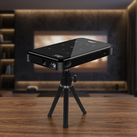 Mini projecteur LED DLP portable Android 9 intelligent 2G avec charge rapide Type-C 1,5H 5G pour intérieur/extérieur de poche 4K à courte focale