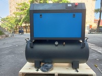 Compresseur d'air à vis stationnaire Airstone 5,5 kW 10 bars monophasé 220 V 50 Hz 800 L/min avec réservoir d'air de 200 L et moteur lubrifié