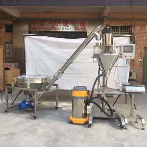 Machine de remplissage de poudre Remplisseur de pesage d'emballage de poudre de particules entièrement automatique pour l'industrie des matériaux secs et mobiles
