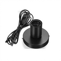 Lampe de table verticale décorative à brancher, avec interrupteur, base à vis E27, en fer, conforme aux normes européennes, best-seller transfrontalier