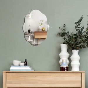 Irregular Creative Acrylic <b>Rectangular</b> Oval <b>Mirror</b> Wall Sticker Self-Adhesive Living Room Bedroom Bathroom Decorative <b>Mirror</b> - Product Image 2