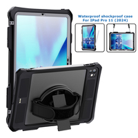 Étui pour tablette étanche sous-marine IP68 Anti-chute SHELLBOX Custom Fit 7.4x10.16 Inch pour iPad Pro 11 4th Gen 2024