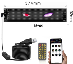 16*64 pixel Bluetooth app điều khiển <span class=keywords><strong>LED</strong></span> Sign IP65 không thấm nước hiển thị linh hoạt streen cho xe tải mắt & khách sạn bar cafe quảng cáo - Product Image 2