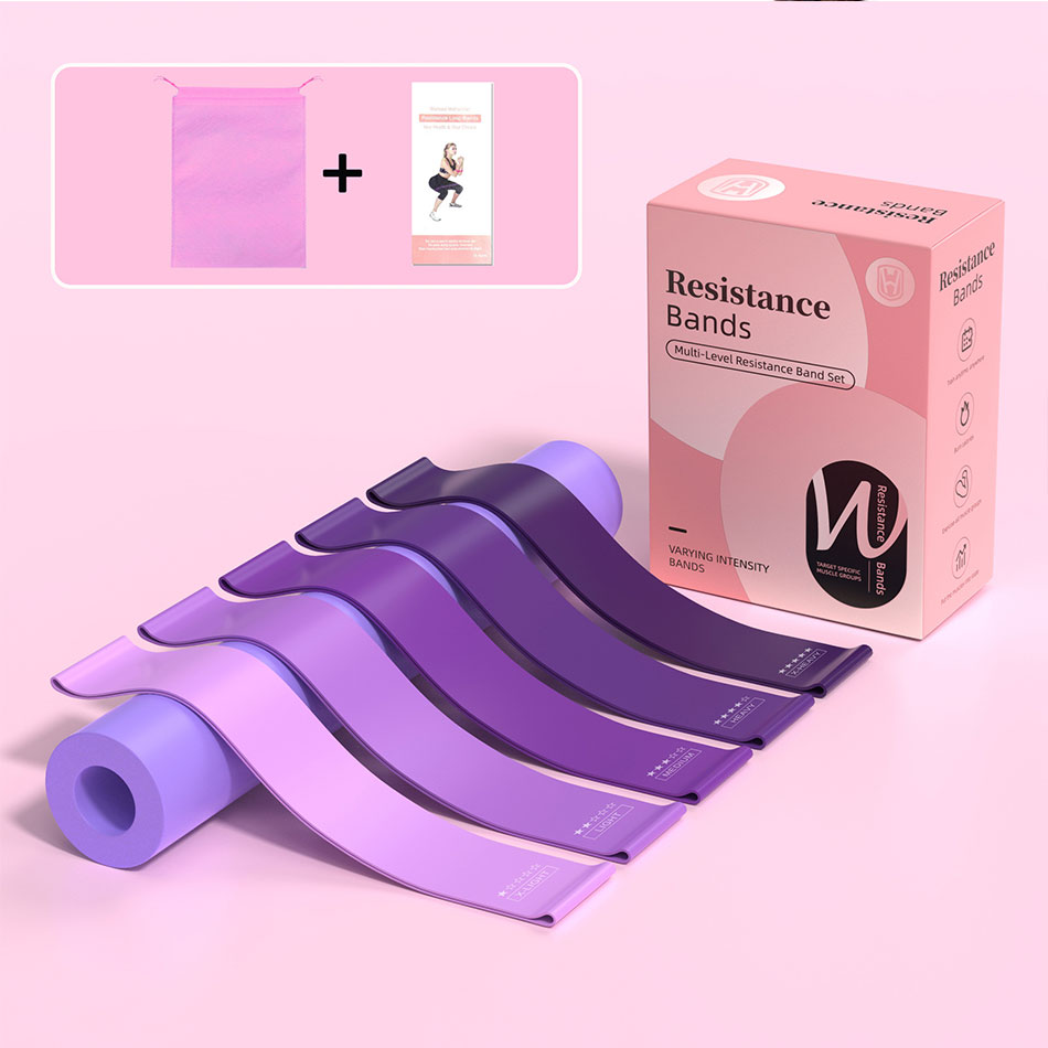 Purple 5pcs+bag+manual+box