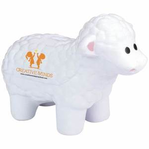 Pelota Antiestrés de Espuma PU con Forma de Cabra Blanca, Personalizable con Logotipo Promocional - Product Image 4