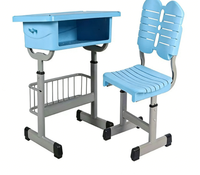 Bureaux et chaises réglables en hauteur pour les élèves du primaire et du secondaire, cours de soutien renforcés pour les écoles