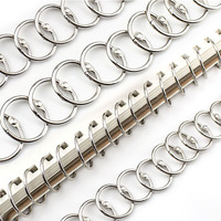 Anneaux de reliure métalliques à fente avec finition enduite pour crochets de rideau de douche - Organisation sécurisée pour reliure de feuilles mobiles