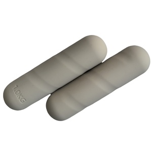 Barres d'entraînement en caoutchouc et fonte 2 kg/paire, barre d'haltères de yoga antidérapante 1 kg/pièce, barre de Pilates à gravité légère et confortable 4,5 lb - Product Image 3