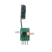 Récepteur sans fil UHF RFCE001 Mini 2CH 433M avec décodeur PT2262/2264/EV1527, module d'apprentissage de code fixe ASK/OOK pour la domotique intelligente