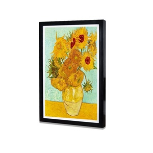 Intelligent 32 Inch Wood LCD Digital Photo Frame with Video Playback Anti-Glare Matte Finish <b>WiFi</b> Clock for Private Gallery - Product Image 1