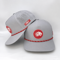 Casquettes de baseball structurées 5 panneaux, casquettes de golf de haute qualité, casquettes trucker avec logo personnalisé en caoutchouc PVC, vente en gros OEM/ODM, commande minimale de 30 pièces